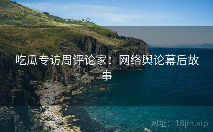 吃瓜专访周评论家：网络舆论幕后故事